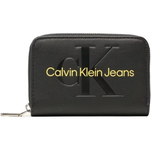 Wallets & Cardholders, female, , Size: ONE SIZE Zip Around Wallet Spring/Summer Collection - Calvin Klein Jeans - Modalova