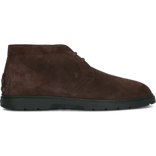 Braune Leder Damen Stiefeletten - TOD'S - Modalova