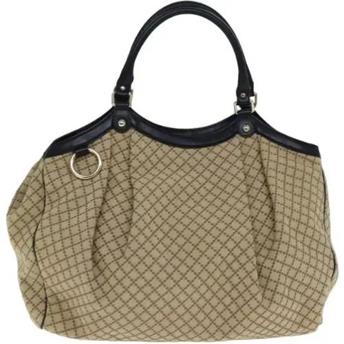 Pre-owned Tote Bags, female, , Size: ONE SIZE Pre-owned Canvas gucci-bags - Gucci Vintage - Modalova