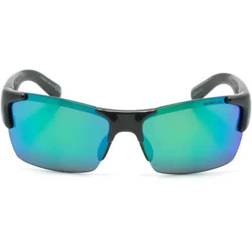 Schwarze Sonnenbrille Stilvoll Alltagstauglich , unisex, Größe: 69 MM - Moncler - Modalova