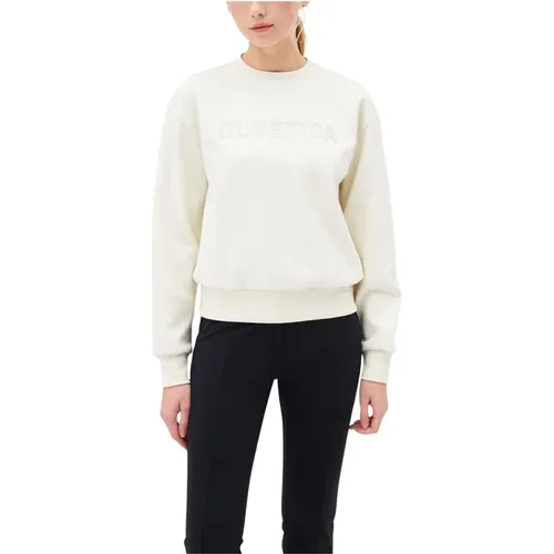 Light Cream Sweatshirt Aw24 , female, Sizes: XL, L, M, S - duvetica - Modalova