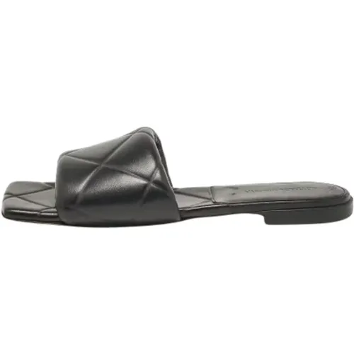 Pre-owned Flats, female, , Size: 10 US Pre-owned Leather flats - Bottega Veneta Vintage - Modalova