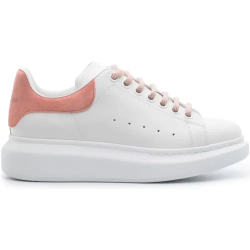 Oversize Weiße Sneakers mit Pinkem Absatz , Damen, Größe: 35 1/2 EU - alexander mcqueen - Modalova