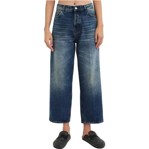 Cropped Jeans, female, , Size: W28 Betty Boyfriend Jeans with High Waist - Haikure - Modalova