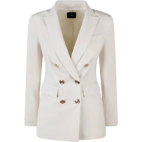 Blazers, female, , Size: S Glorioso Double-Breasted Full Milano Blazer - pinko - Modalova