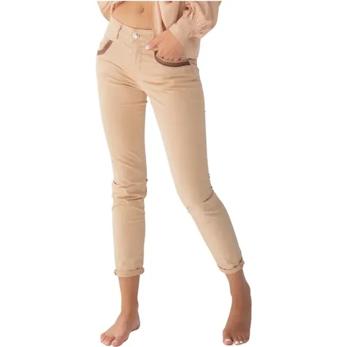 Embellished Pocket Trousers , female, Sizes: W26, W27 - MOS MOSH - Modalova