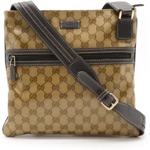 Pre-owned Cross Body Bags, female, , Size: ONE SIZE Pre-owned Canvas crossbody-bags - Gucci Vintage - Modalova