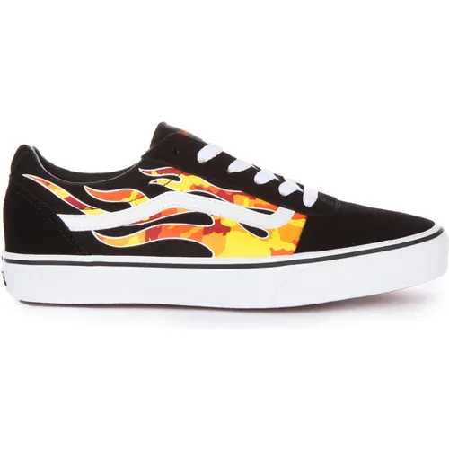 Black Flame Skate Sneakers , female, Sizes: 3 UK, 5 1/2 UK, 5 UK, 1 UK, 2 UK, 4 UK, 6 UK - Vans - Modalova