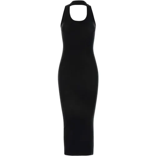 Schwarzes Stretch-Viskose-Kleid , Damen, Größe: XS - Coperni - Modalova