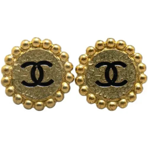 Pre-owned Jewellery, female, , Size: ONE SIZE Pre-owned Fabric earrings - Chanel Vintage - Modalova