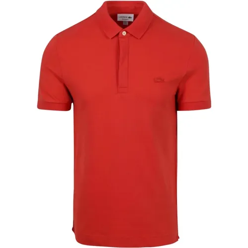 Rotes Poloshirt mit kurzen Ärmeln , Herren, Größe: XL - Lacoste - Modalova