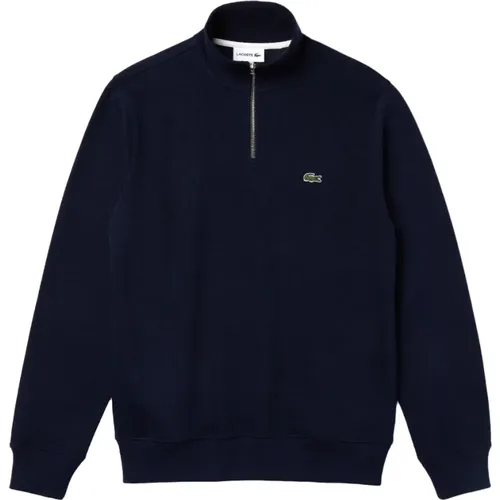 Zip Neck Sweatshirt , male, Sizes: 4XL, 2XL, L, XL, 3XL, M, S - Lacoste - Modalova