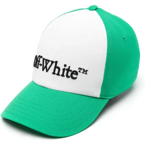 Grüne Baseballkappe Logo Bestickt,Caps - Off White - Modalova