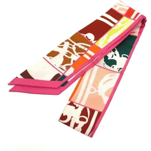 Pre-owned Scarves, female, , Size: ONE SIZE Pre-owned Fabric scarves - Hermès Vintage - Modalova