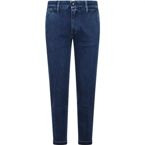 Dunkelblaue Tapered Denim Jeans , Herren, Größe: W34 - Re-Hash - Modalova