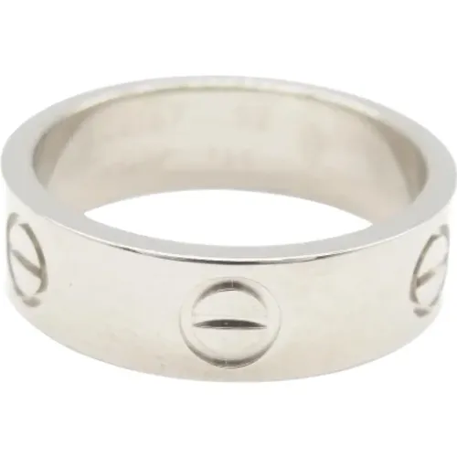 Pre-owned Jewellery, female, , Size: ONE SIZE Pre-owned White Gold rings - Cartier Vintage - Modalova