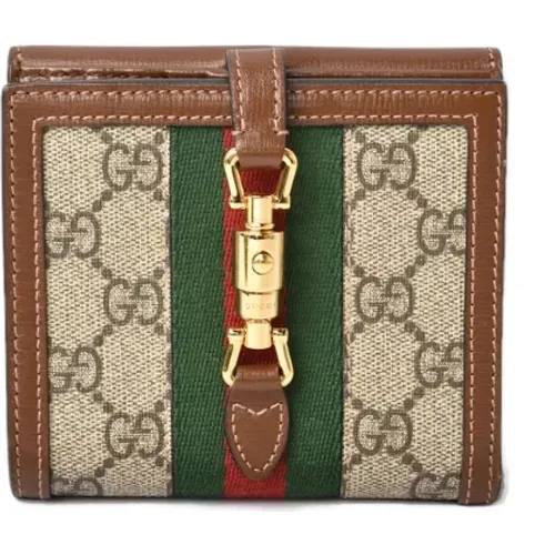 Pre-owned Wallets, female, , Size: ONE SIZE Pre-owned Canvas wallets - Gucci Vintage - Modalova