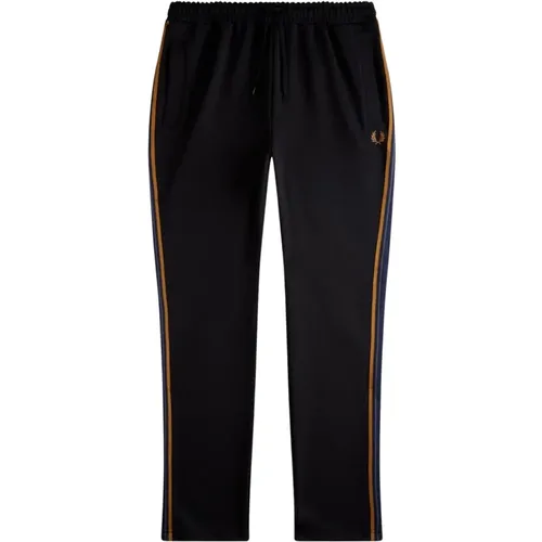 Sweatpants, male, , Size: M Sporty Elastic Waist Men's Pants - Fred Perry - Modalova