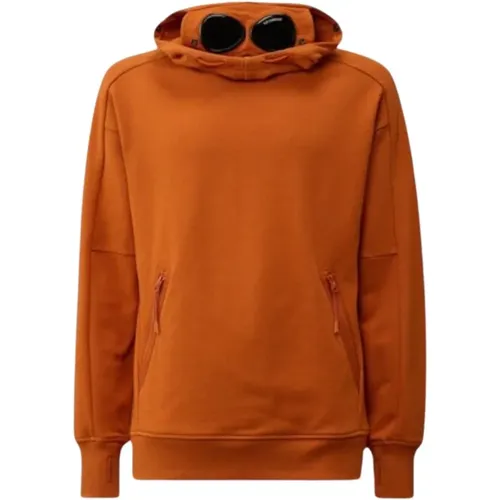 Hoodies, male, , Size: M Raised Fleece Goggle Hooded Sweatshirt - C.P. Company - Modalova