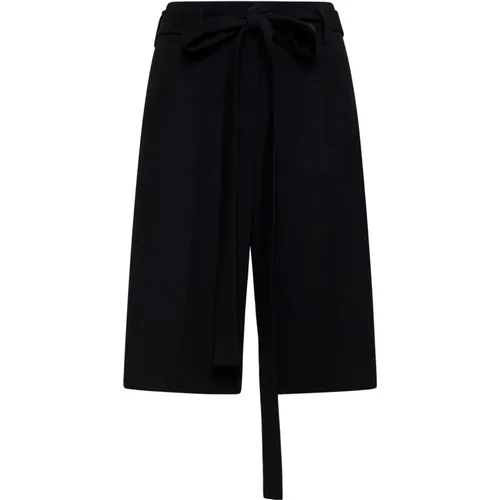 Wool Shorts with Self-Tie Sash , female, Sizes: S, XS - Valentino - Modalova