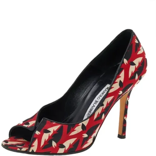 Pre-owned Pumps, female, , Size: 7 1/2 US Pre-owned Fabric heels - Manolo Blahnik Pre-owned - Modalova