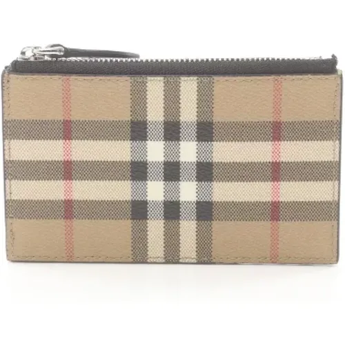 Pre-owned Wallets, female, , Size: ONE SIZE Pre-owned Canvas wallets - Burberry Vintage - Modalova