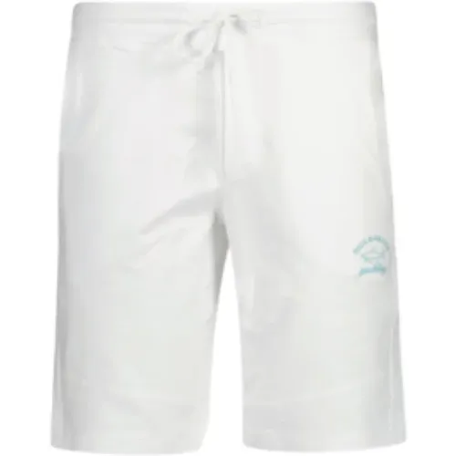 Casual Shorts, male, , Size: S Men`s Cotton Bermudas - Size: S, Color: 010 - PAUL & SHARK - Modalova