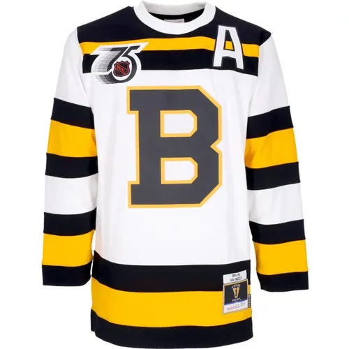 Sportswear, male, , Size: M Boston Bruins Hockey Jacket Neely 1991 - Mitchell & Ness - Modalova