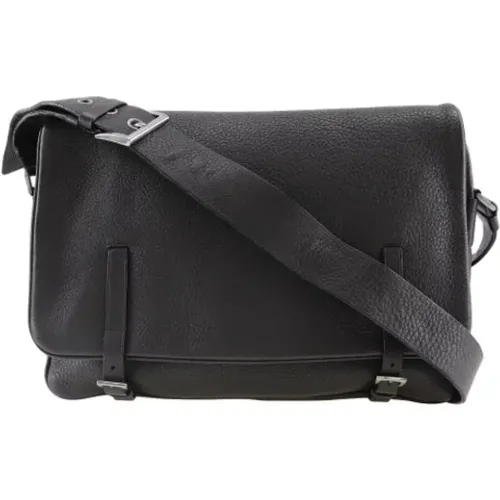 Pre-owned Cross Body Bags, male, , Size: ONE SIZE Pre-owned Leather shoulder-bags - Prada Vintage - Modalova