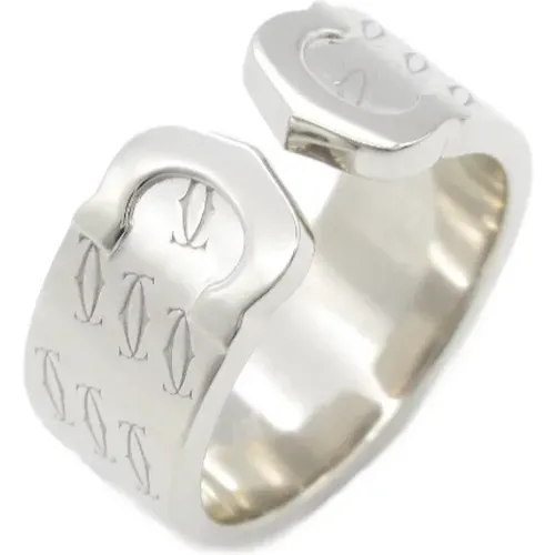 Pre-owned White Gold rings , female, Sizes: ONE SIZE - Cartier Vintage - Modalova