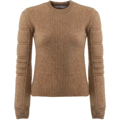 Kamel Mohair Pullover Rundhals - Max Mara - Modalova