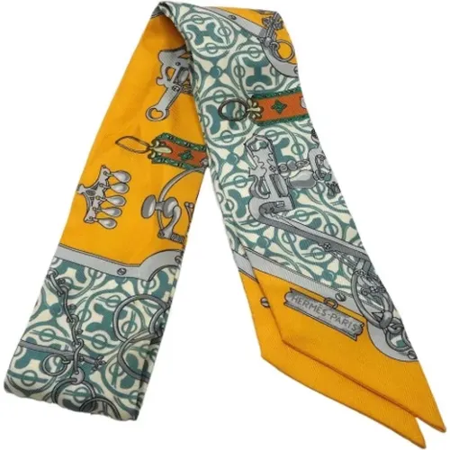 Pre-owned Scarves, female, , Size: ONE SIZE Pre-owned Silk scarves - Hermès Vintage - Modalova