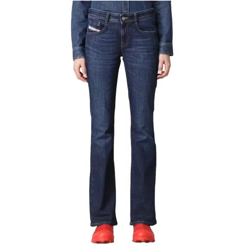 Slim Fit Denim Jeans , Damen, Größe: W27 - Diesel - Modalova
