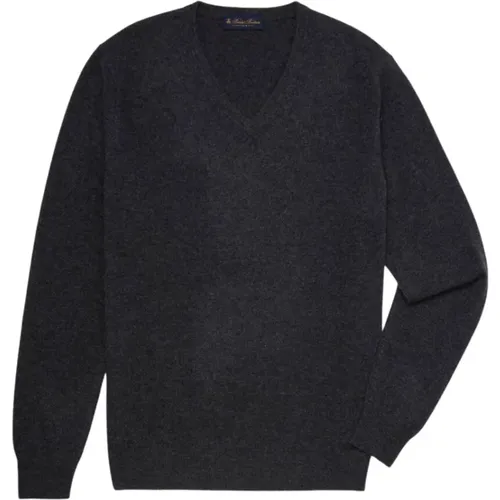 Kaschmir-V-Ausck-Pullover , Herren, Größe: L - Brooks Brothers - Modalova