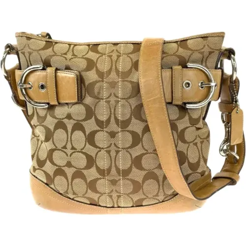 Pre-owned Cross Body Bags, female, , Size: ONE SIZE Pre-owned Canvas shoulder-bags - Coach Pre-owned - Modalova