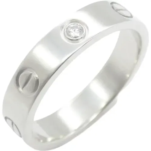 Pre-owned White Gold rings , female, Sizes: ONE SIZE - Cartier Vintage - Modalova