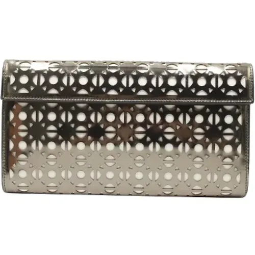 Pre-owned Leather clutches , female, Sizes: ONE SIZE - Alaïa Pre-owned - Modalova