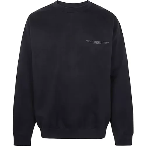 Schwarzer Logo Crew Neck Sweatshirt , Herren, Größe: M - Y-3 - Modalova