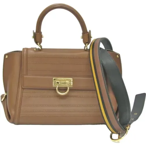 Pre-owned Leather handbags , female, Sizes: ONE SIZE - Salvatore Ferragamo Pre-owned - Modalova