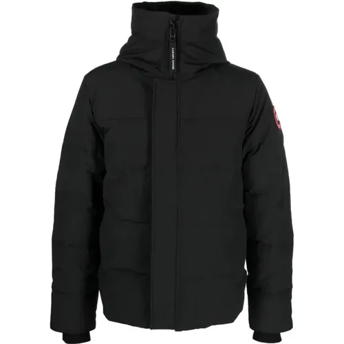 Padded Quilted Coat with Hood , male, Sizes: L - Canada Goose - Modalova