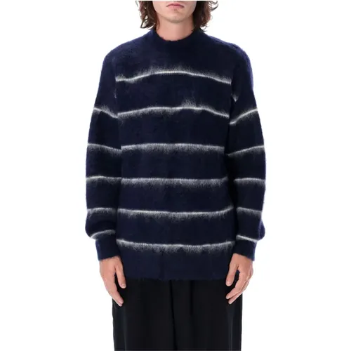 Blauer Gestreifter Strickpullover Aw24 - Comme des Garçons - Modalova