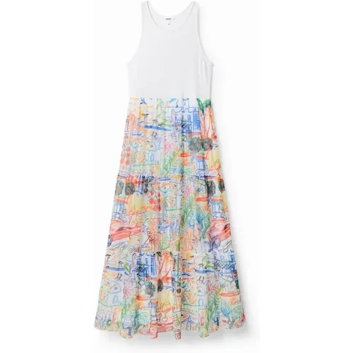 Printed Sleeveless Dress , female, Sizes: XL - Desigual - Modalova