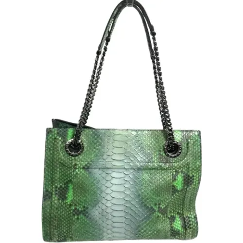 Pre-owned Tote Bags, female, , Size: ONE SIZE Pre-owned Fabric shoulder-bags - Bvlgari Vintage - Modalova