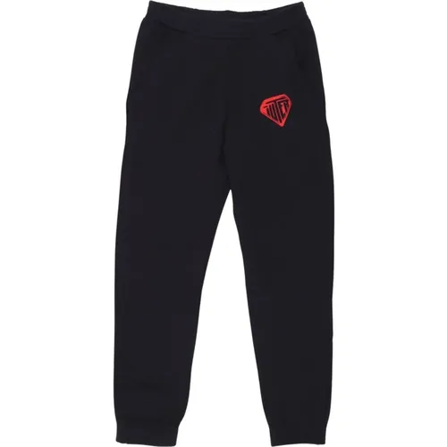 Sweatpants, male, , Size: L Fleece Sweatpants with Elastic Waist - Iuter - Modalova