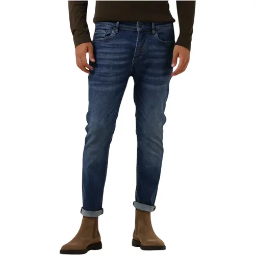 Herren Slim Fit Dunkelblaue Jeans , Herren, Größe: W30 L34 - drykorn - Modalova