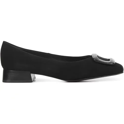 Schwarze Wildleder Pumps , Damen, Größe: 38 1/2 EU - Peter Kaiser - Modalova