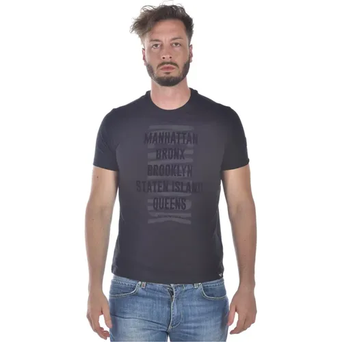 Herren 3Z1T941J00Znero Baumwoll-T-Shirt , Herren, Größe: L - Emporio Armani - Modalova