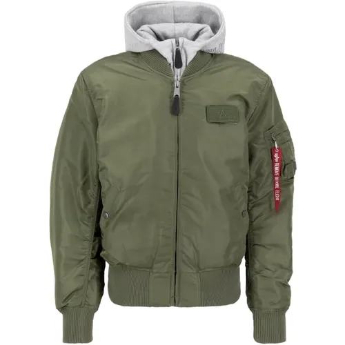 Urban Slim Fit Bomberjacke , Herren, Größe: XL - alpha industries - Modalova