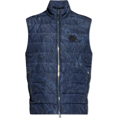 Vests, male, , Size: 2XL Vest with quilted front - ETRO - Modalova