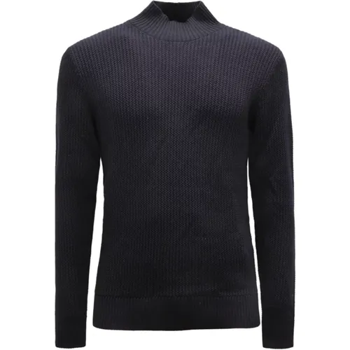 Turtlenecks, male, , Size: S Wool Sweater Lupetto Style Model - Paolo Pecora - Modalova